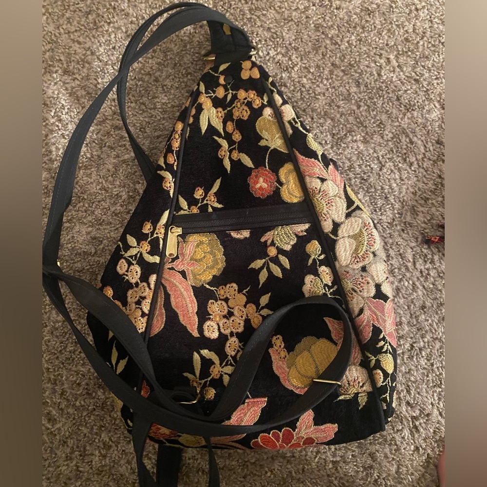 Vintage mini triangle tapestry backpack